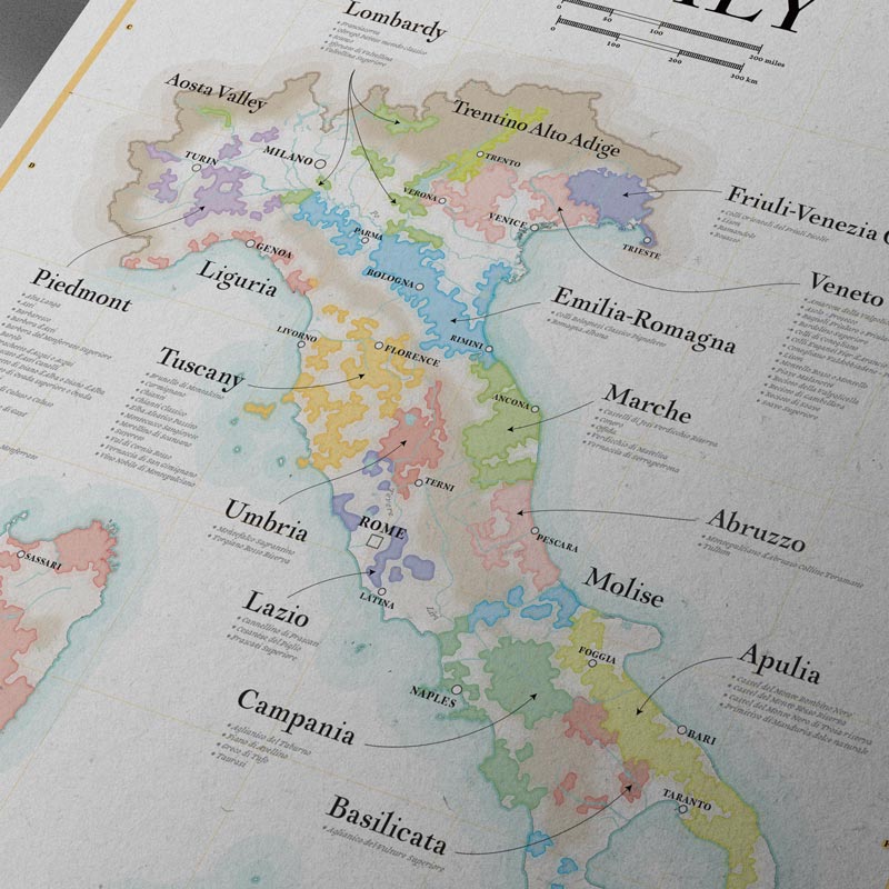Wine Map of Italy