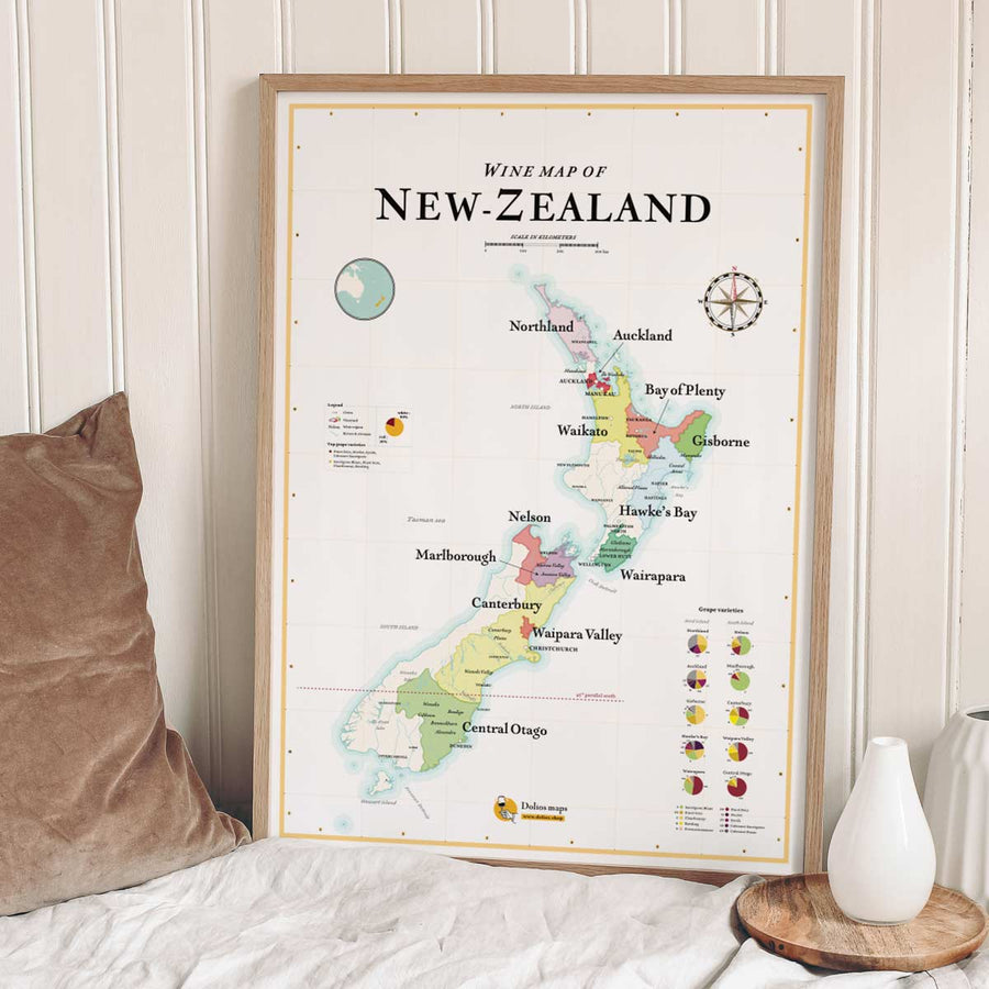 Wine Map of New Zealand